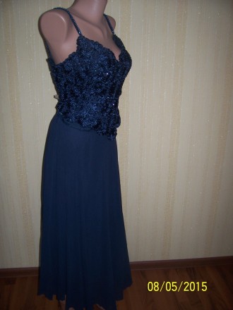 шикарное вечернее платье.брэнд Bianco/SNELL 100 % SILK / LINING 100 % RAVON/ PAR. . фото 4