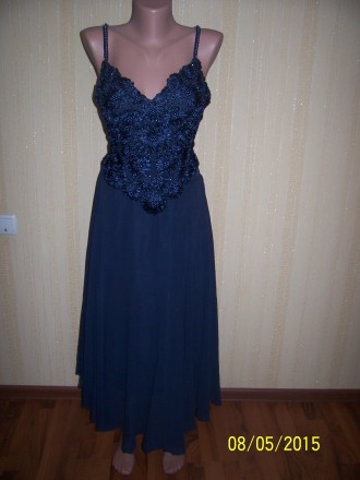 шикарное вечернее платье.брэнд Bianco/SNELL 100 % SILK / LINING 100 % RAVON/ PAR. . фото 2