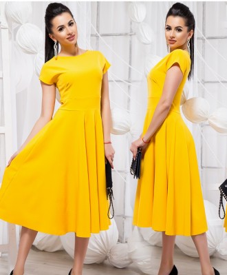 Новое шикарное платье желтого цвета. Материал: креп костюмка
Длина: 114 см. Раз. . фото 4