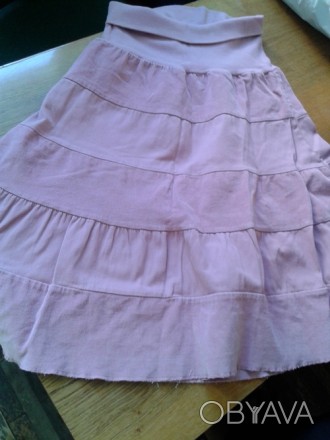 Стильная фирменная итальянская велюровая юбка GOSSIP для девушки, размер M.. . фото 1