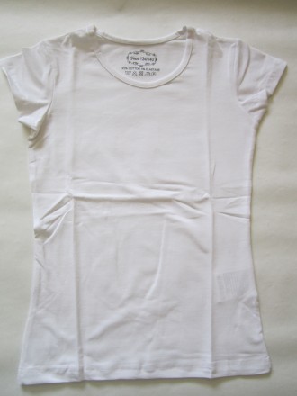 Однотонные, качественные футболочки для девочек, после стирки не теряют форму, о. . фото 4