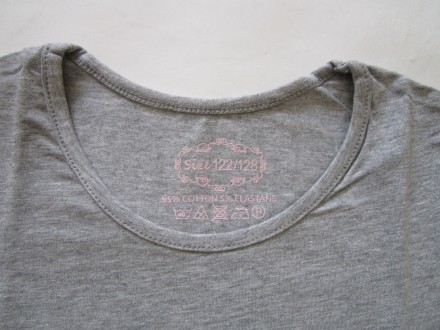 Однотонные, качественные футболочки для девочек, после стирки не теряют форму, о. . фото 3