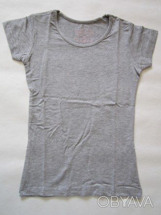 Однотонные, качественные футболочки для девочек, после стирки не теряют форму, о. . фото 1