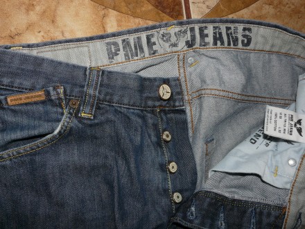 Брюки джинсы PME Legend type TR110  синие size xL/W33L32/52 100% хлопок.на наш 5. . фото 3