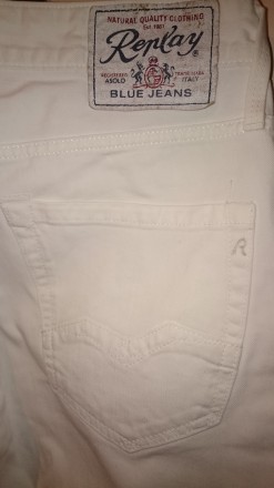 Роскошные белые джинсы от известнейшего итальянского бренда Replay. Качественный. . фото 9