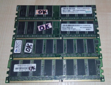 Оперативная память для настольного ПК DDR1-256mb \ 128mb

ddr 256mb - 3шт по 2. . фото 2