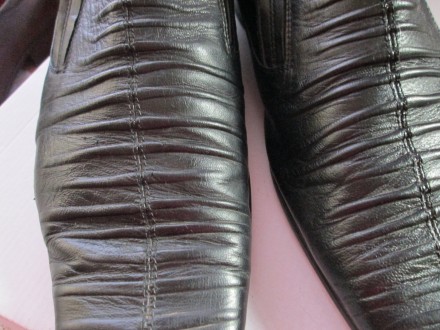 Мужские  фирменные  туфли натуральная  кожа 42р по стельке 27см
Черные -350гр- . . фото 7