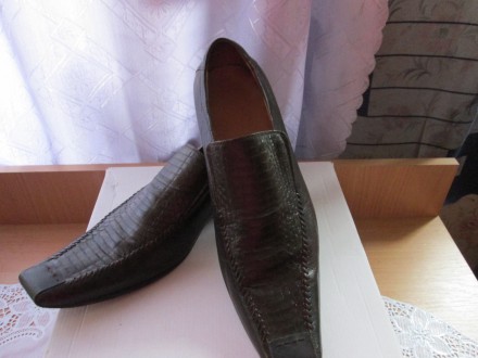 Мужские  фирменные  туфли натуральная  кожа 42р по стельке 27см
Черные -350гр- . . фото 3