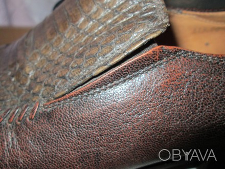 Мужские  фирменные  туфли натуральная  кожа 42р по стельке 27см
Черные -350гр- . . фото 1