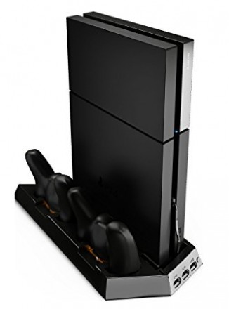 Многофункциональная вертикальная подставка с охлаждением для Sony PS4 (Multi-Fun. . фото 3