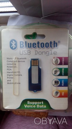 Bluetooth Usb Dongle Блютус адаптер аудио передатчик с диском. Рабочий, в компле. . фото 1