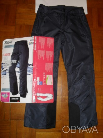 Новые ( в упаковке ) стильные бирюзовые женские брюки Crivit из мембранной ткани. . фото 1