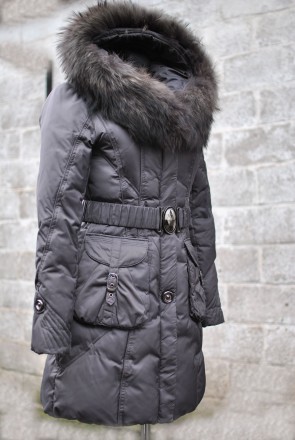 Продам пальто зимнее (пух 70%, перо 30%) в хорошем состоянии. Размер L. Натураль. . фото 4