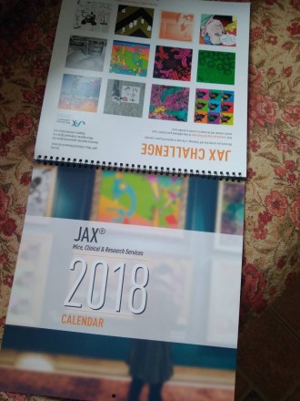 Оригинальный откидной календарь на 2018 год от американской мед. лаборатории JAX. . фото 2