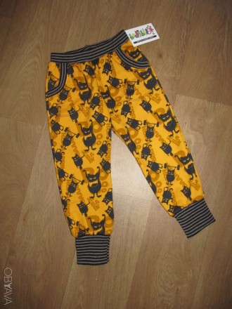 Эксклюзивные трикотажные штанишки для мальчиков и девочек на рост от 74 до 128 с. . фото 3