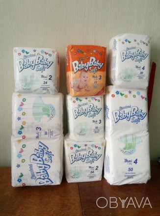 Распродажа склада подгузников Baby Baby Soft, производство Словакия. 

Материа. . фото 1
