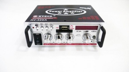 Усилитель звука AV-326A FM USB SD 2x200W
 
Усилитель AV-326A - это основной эл. . фото 4