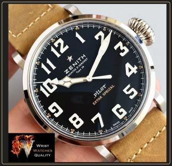 ZENITH – PILOT Type 20 EXTRA SPECIAL Automatic Stainless Steel - 45mm
Ref: 03.2. . фото 9