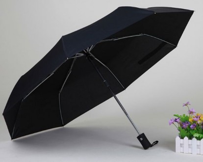 Продам новый зонт полный автомат.

Цвет: черный. 

Купол - 100 см., в сложен. . фото 2