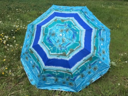 Зонт пляжный круглый, диаметр 2 м, 8 спиц.

Легок и компактен. В наличии имеют. . фото 5