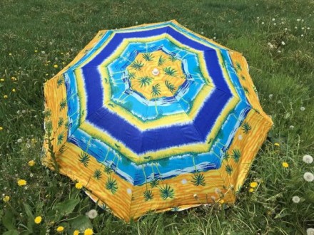 Зонт пляжный круглый, диаметр 2 м, 8 спиц.

Легок и компактен. В наличии имеют. . фото 4