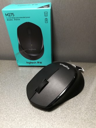Цвет в наличии:
- Черный

Мышь Logitech Wireless Mouse M275, мышь имеет изогн. . фото 2