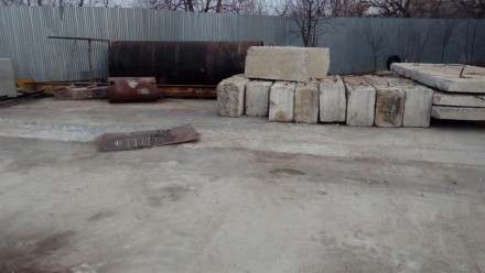 Блок бетонный , Новый, фундаментный ФБС 5, 9 шт ; 
Плита бетонная , дорожная , . . фото 2