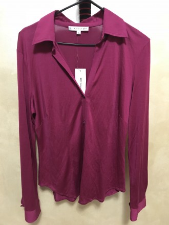 Стильна сорочка  фірми Silk Culture, малинового кольору, розмір L, дуже ніжна тк. . фото 2