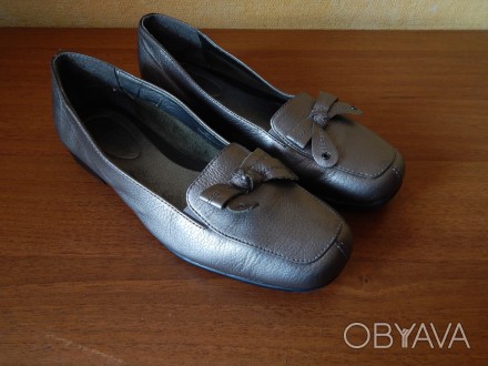 Кожаные туфли для девочки в хорошем состоянии , размер 35,5. . фото 1