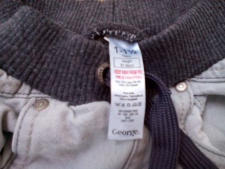 Продам плотные джинсы George
Размер на этикетке: 1-1,5 года, 81-86 см
Пояс – 2. . фото 5