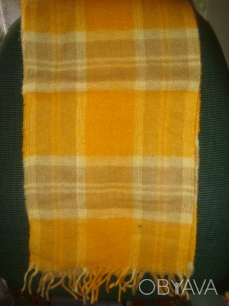 Продам мужской шарф шерстяной, ширина 26 см, длина 132 см, новый. . фото 1