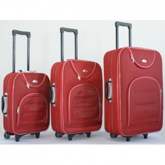 Комплект чемоданов сумка дорожный Bonro набор 3 штуки цвет красный клетка

Чем. . фото 4