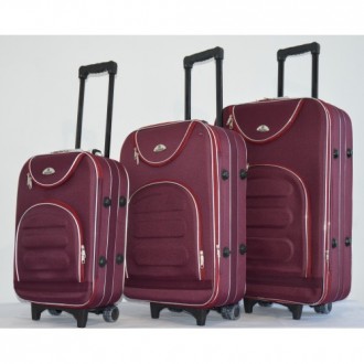 Чемодан сумка женский Bonro комплект 3 штуки Цвет: бордовый

Цвет: бордовый

. . фото 5