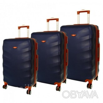 Дорожный чемодан сумка Exclusive набор 3 штуки темно-синий

Комплект Exclusive. . фото 1