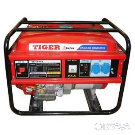 Генератор Tiger EC 6500 АЕ: номинальная мощность тока 5,0кВт; максимальная мощно. . фото 1