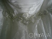 Шикарное кружевное платье Medynski А-силуэт. Не венчаное. Одевалось 1 раз, после. . фото 7