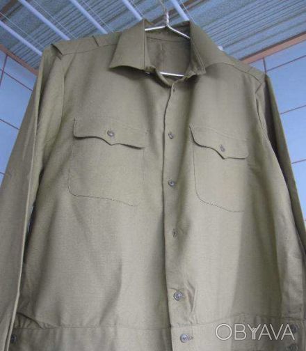 В отличном состоянии новая, военная офицерская рубашка (но сшитая во времена ССС. . фото 1