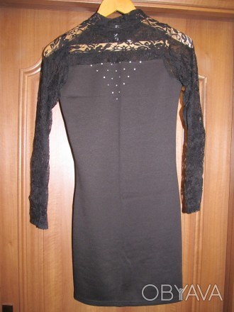 Женское платье
Новое
р.42
Цвет - черный
Длина по спинке 82 см
Возможна пере. . фото 1