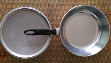 Продам комплект новых алюминиевых литых сковородок с крышками в наличии три шт: . . фото 7