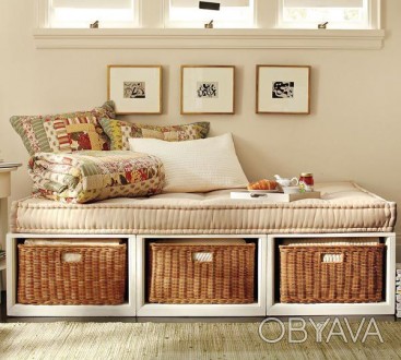 Создайте уютную атмосферу в своём доме с плетенными корзинами. Размеры, форма, ц. . фото 1