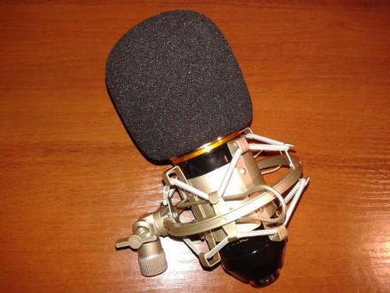 Студийный конденсаторный микрофон BM -800 с металлическим профессиональным пауко. . фото 3