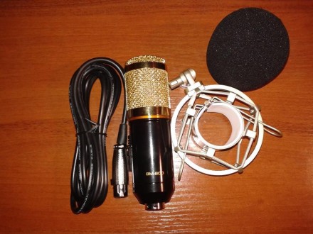 Студийный конденсаторный микрофон BM -800 с металлическим профессиональным пауко. . фото 4
