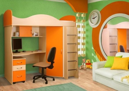 Мебель для детей отличается сочными идеями в дизайне, яркими красками.Предлагаем. . фото 4