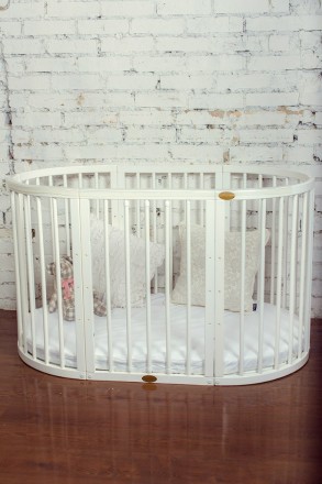 Универсальная круглая \ овальная детская кроватка от компании "PITE" !!! Самое л. . фото 7
