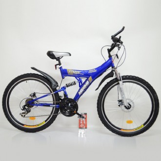 Стильный спортивный велосипед MAXIMA T26-726A-DBF c диаметром колес 26 дюймов. Д. . фото 4