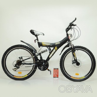 Стильный спортивный велосипед MAXIMA T26-726A-DBF c диаметром колес 26 дюймов. Д. . фото 1