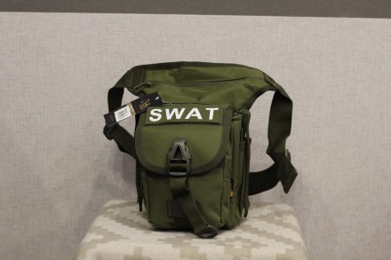 Сумка тактическая набедренная SWAT ― Удобная сумка с возможностью ношения как на. . фото 2