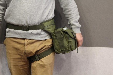 Сумка тактическая набедренная SWAT ― Удобная сумка с возможностью ношения как на. . фото 8