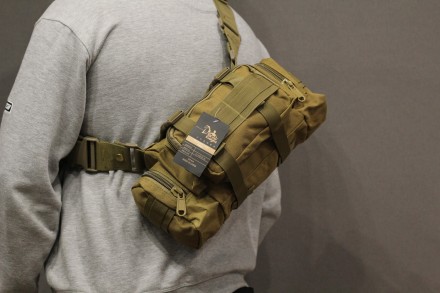 Сумка штурмовая тактическая Battler v.3 ― сумка на пояс или через плечо. Прочная. . фото 6