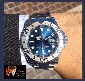 ROLEX - Yacht-Master Rolesor 40 Blue Dial Rolesium Steel and Platinum 40mm.
Ref. . фото 12
